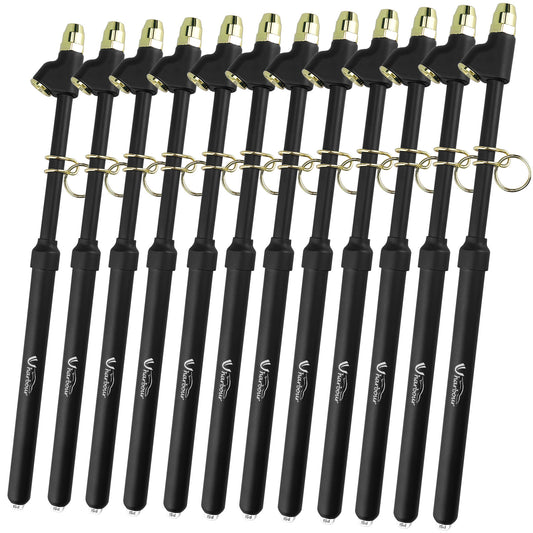 Dual Head Tire Pressure Gauge 10-150PSI, 12 Pcs Heavy Duty Semi Truck Tire Pressure Gauge 1-10 Bar, Air Pressure Gauge for Tires Extended Tube for Semi Truck, RV, Car, Motorcycle